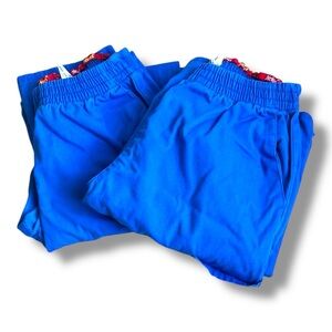Lot of 2 Dickie's Women’s EDS Blue Elastic Waist Cargo Scrub Pants, Size XS